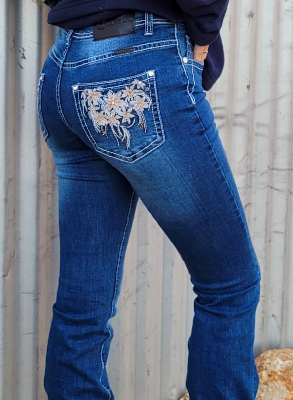 Outback Faith Mid Rise Stretchy Jeans