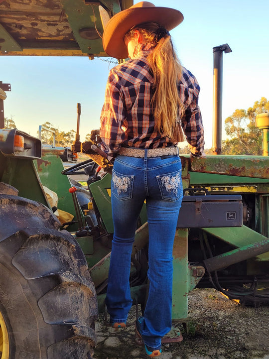 Outback Faith Mid Rise Stretchy Jeans