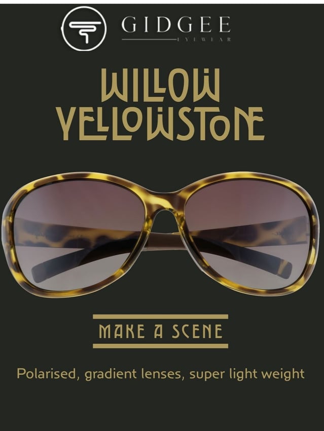Sunglasses - Gidgee WILLOW Glasses " Yellowstone"