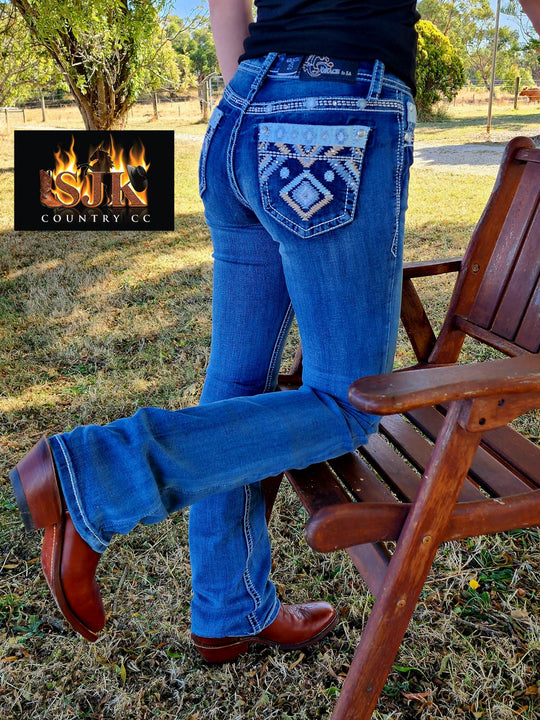 Grace in LA Easy Fit COMFY  Mid Rise Cody  Jeans Size 25