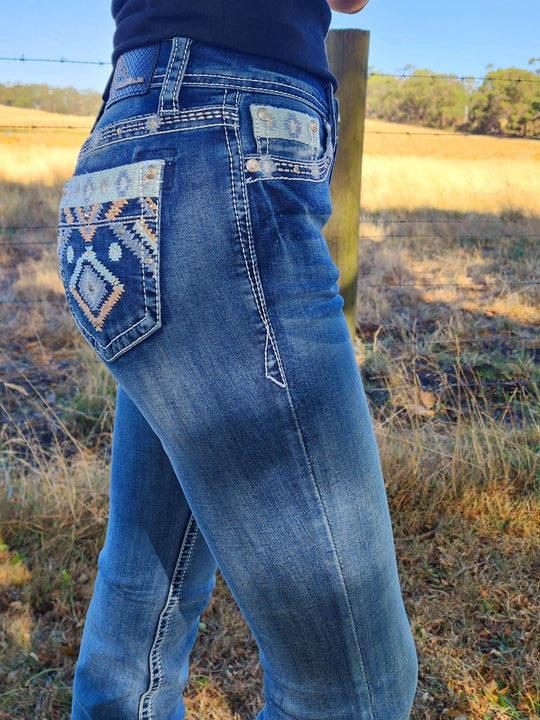 Grace in LA Easy Fit COMFY  Mid Rise Cody  Jeans Size 25
