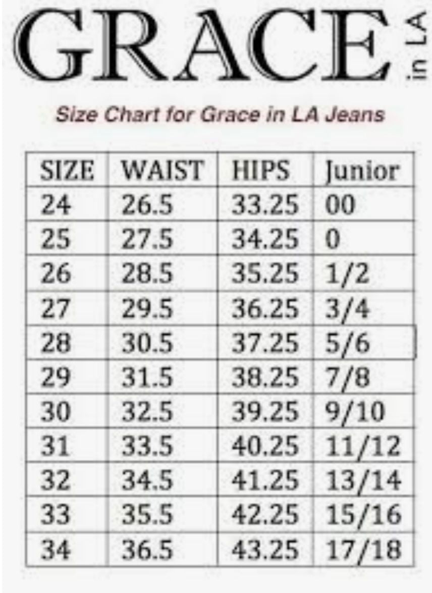 Grace In LA Easy Fit COMFY  Mid Rise Annabelle Jeans Size 27, 30