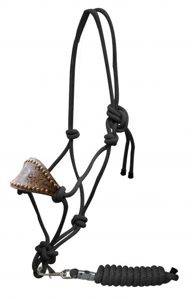 Halter Bronc - Cowboy  Bronc Style Rope Halter and Lead