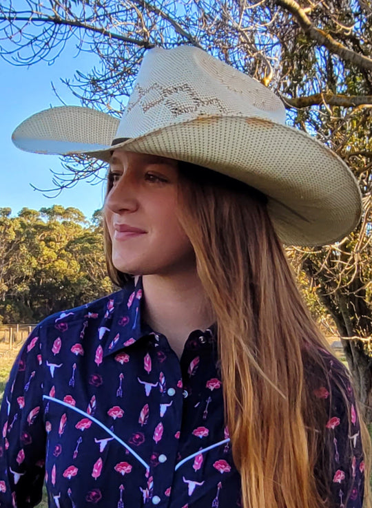 Twister Wheat Straw Unisex Cowboy Hat