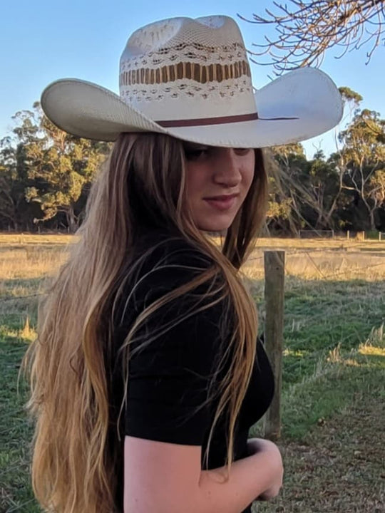 Twister Wheat Straw Unisex Cowboy Hat