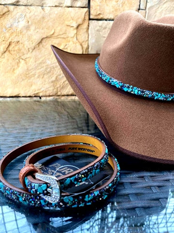 Wrangle Zion Wool Felt Bound Edge Chocolate