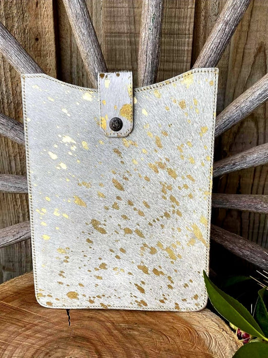 I Pad - GOLDEN SPRINKLES Cowhide  I-PAD COVER