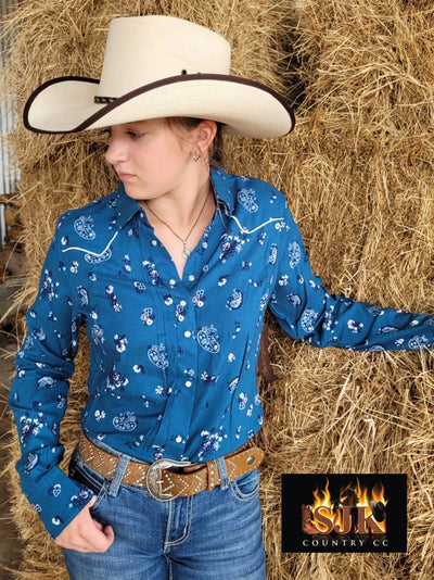 Wrangler Western Ladies Jesika Shirt Light Viscose Size 18