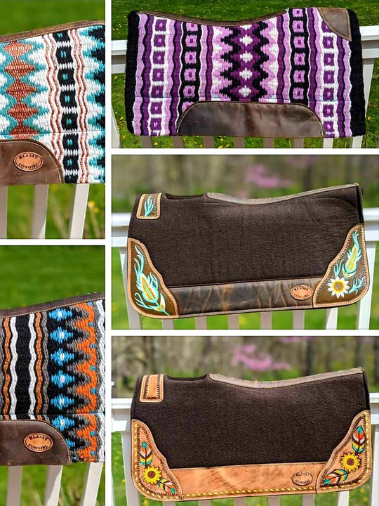 Western Klassy Cowgirl  Western Saddle Pad  28x30  Contour Saddle Pad