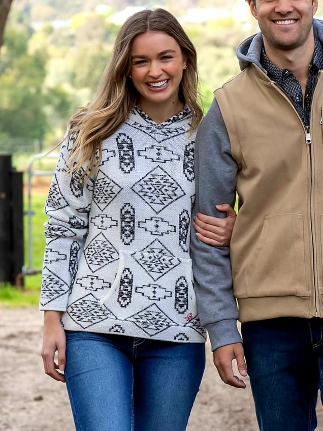 Pure Western Knitted Kim Pullover Hoodie Size 12,  18