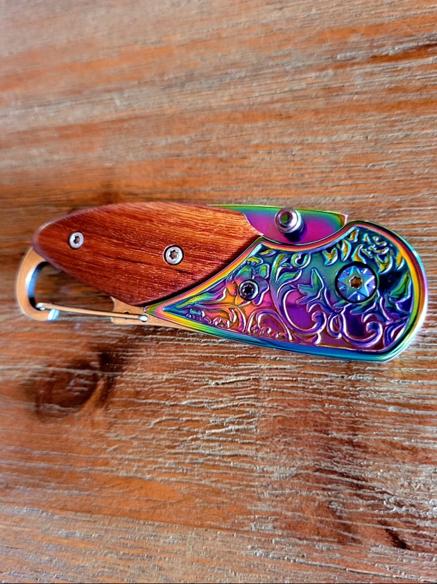 Knife - Small Pocket Knife Embossed Design RBW