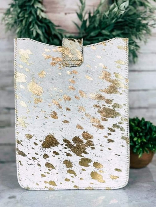 I Pad - GOLDEN SPRINKLES Cowhide  I-PAD COVER
