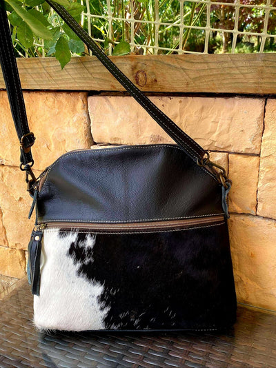 Western Hide & Leather Soft Shoulder Handbag