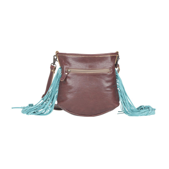 Quincy Hand Tooled Medium Size Crossbody