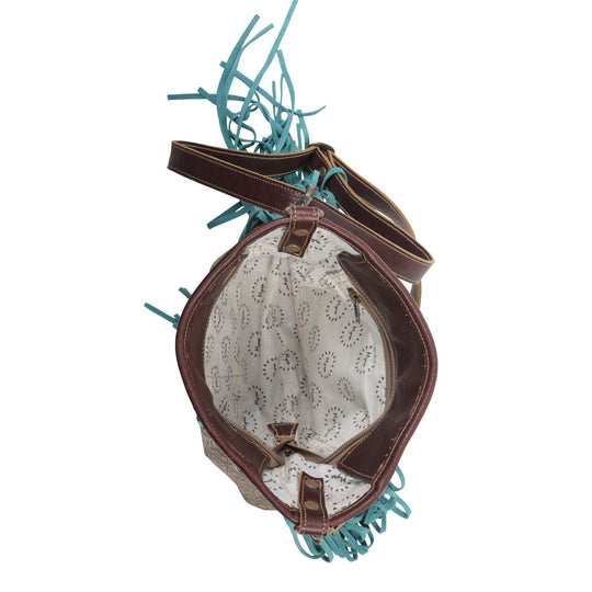 Quincy Hand Tooled Medium Size Crossbody