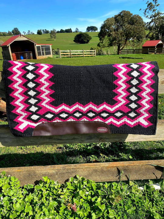 Western Saddle Pad Wool Contoured Cutter Pad 34x36