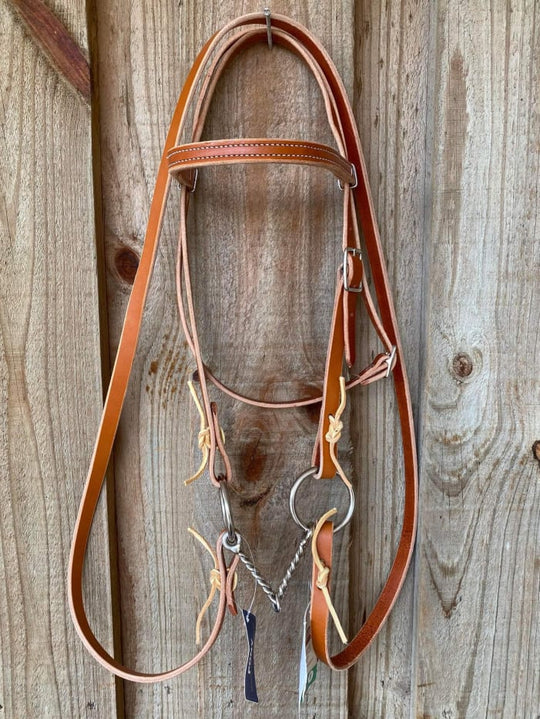 Western Bridle Weaver Bit Pony Headstall Complete Set Bridle, Bit and Reins
