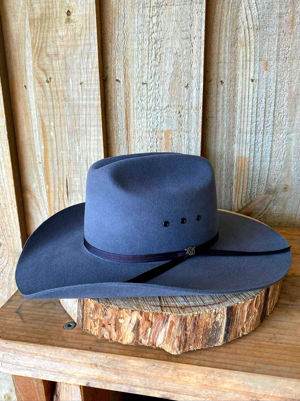 Hat - Pure Western Grey Wool Felt Hat