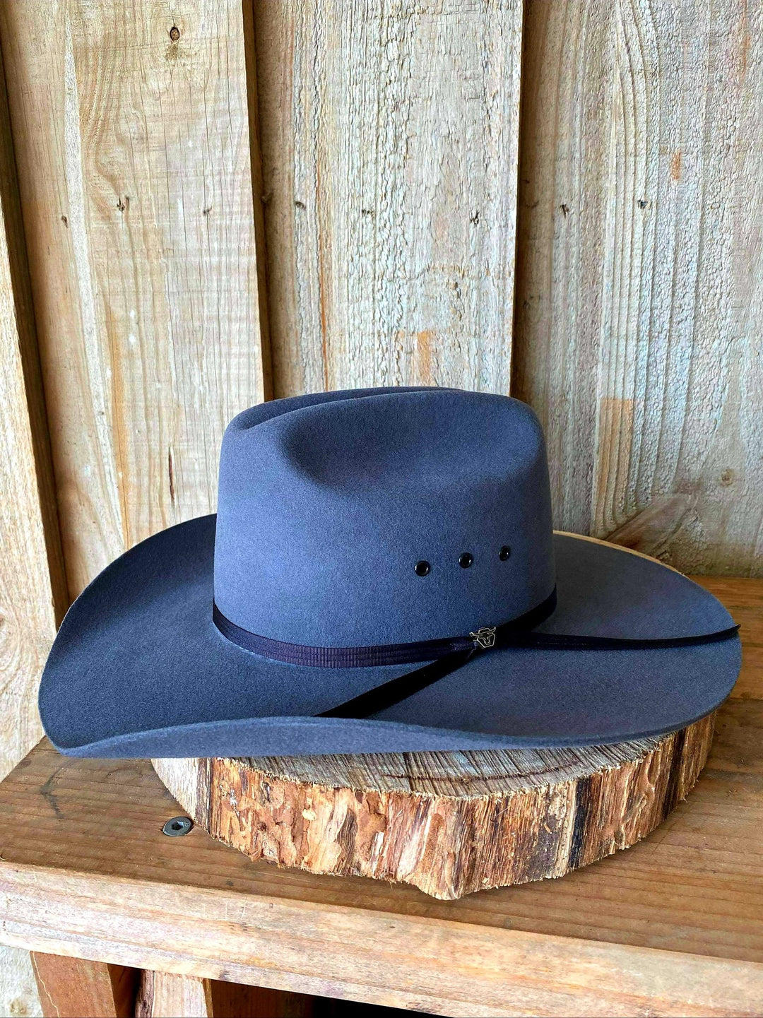 Hat - Pure Western Grey Wool Felt Hat