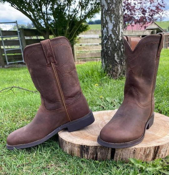 Twisted X Waterproof Roper Leather Cowboy Boots