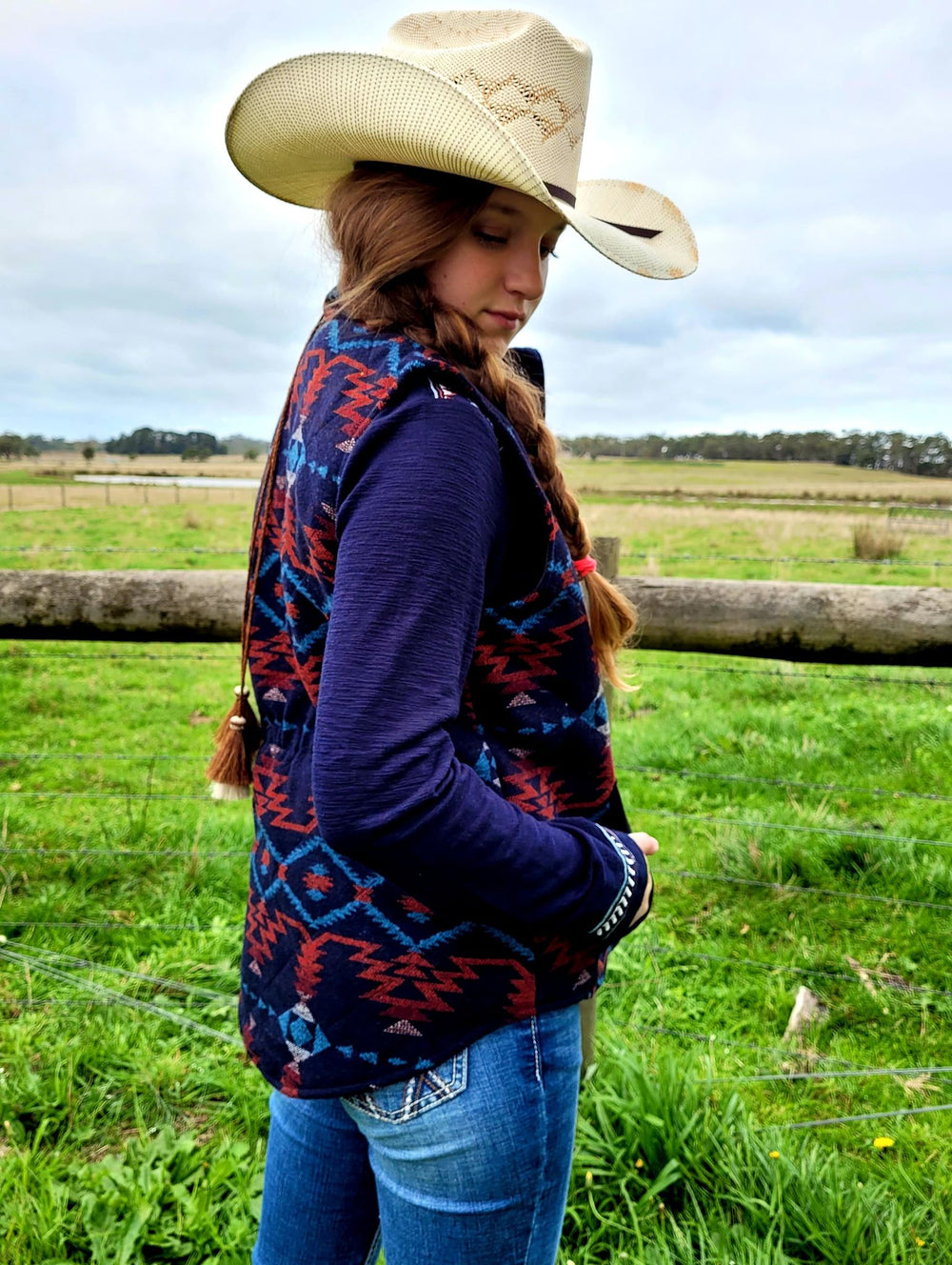 Outback Trading Rosalie Vest Navy