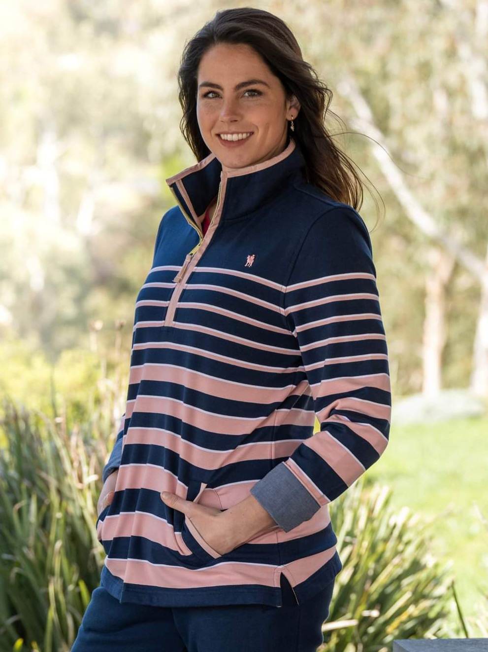 Thomas Cook Ruth Quarter Zip Rugby Jumper Size 14