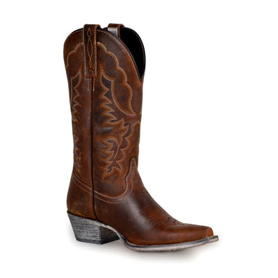 Sabrina Genuine Leather Western Cowboy Boots
