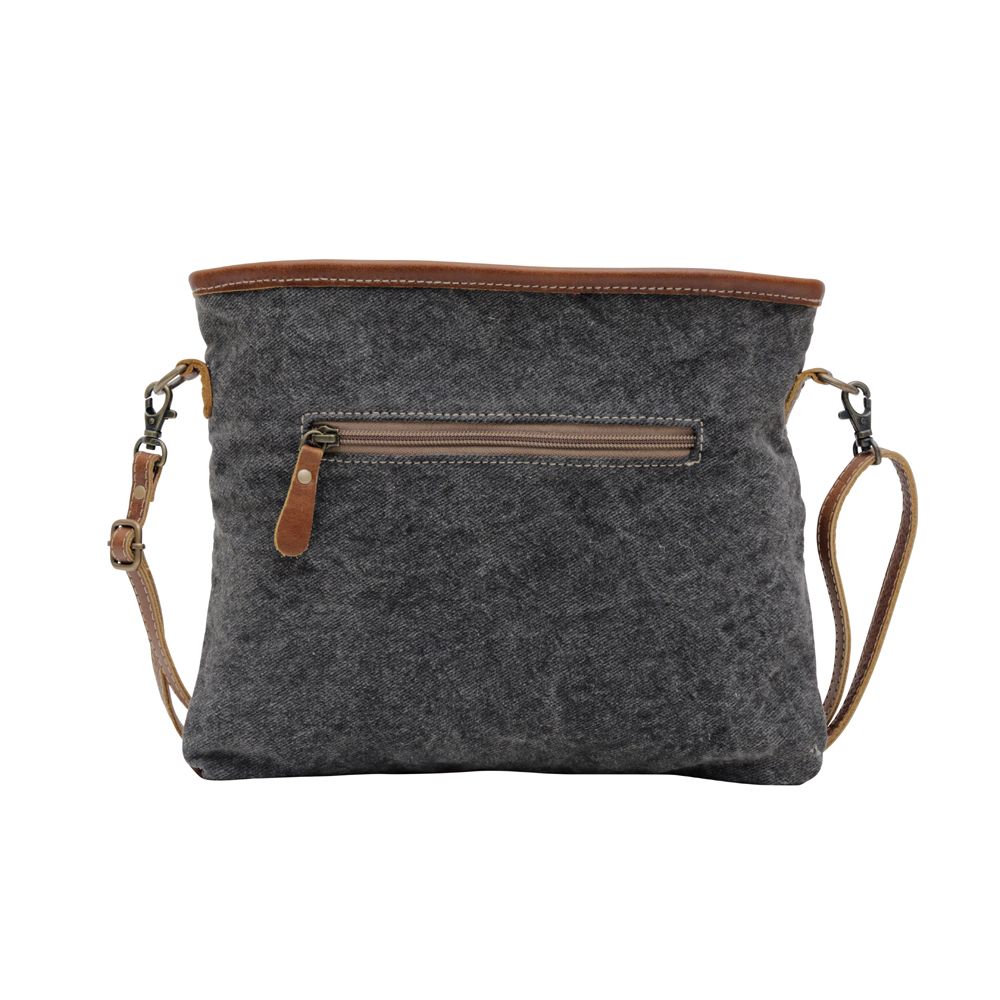Western Tribal Aztec Print Recycled Canvas Crossbody Handbag