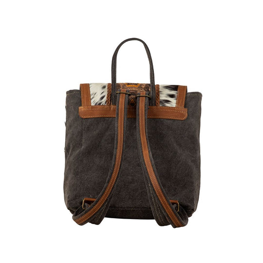 Backpack -  Hair on Hide and Tribal Print