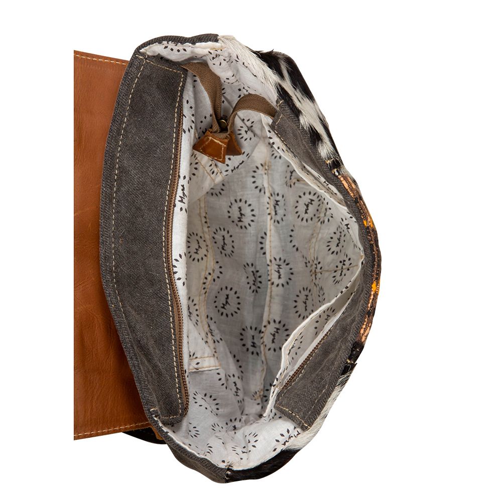 Backpack -  Hair on Hide and Tribal Print
