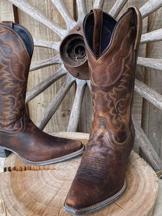 Sabrina Genuine Leather Western Cowboy Boots