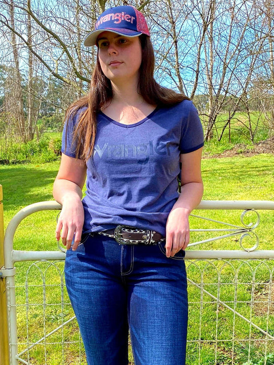 Wrangler Selina Denim Marle Tee