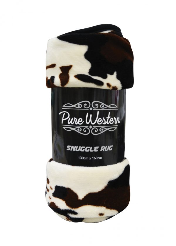Pure Western Cowhide Print Throw Rug