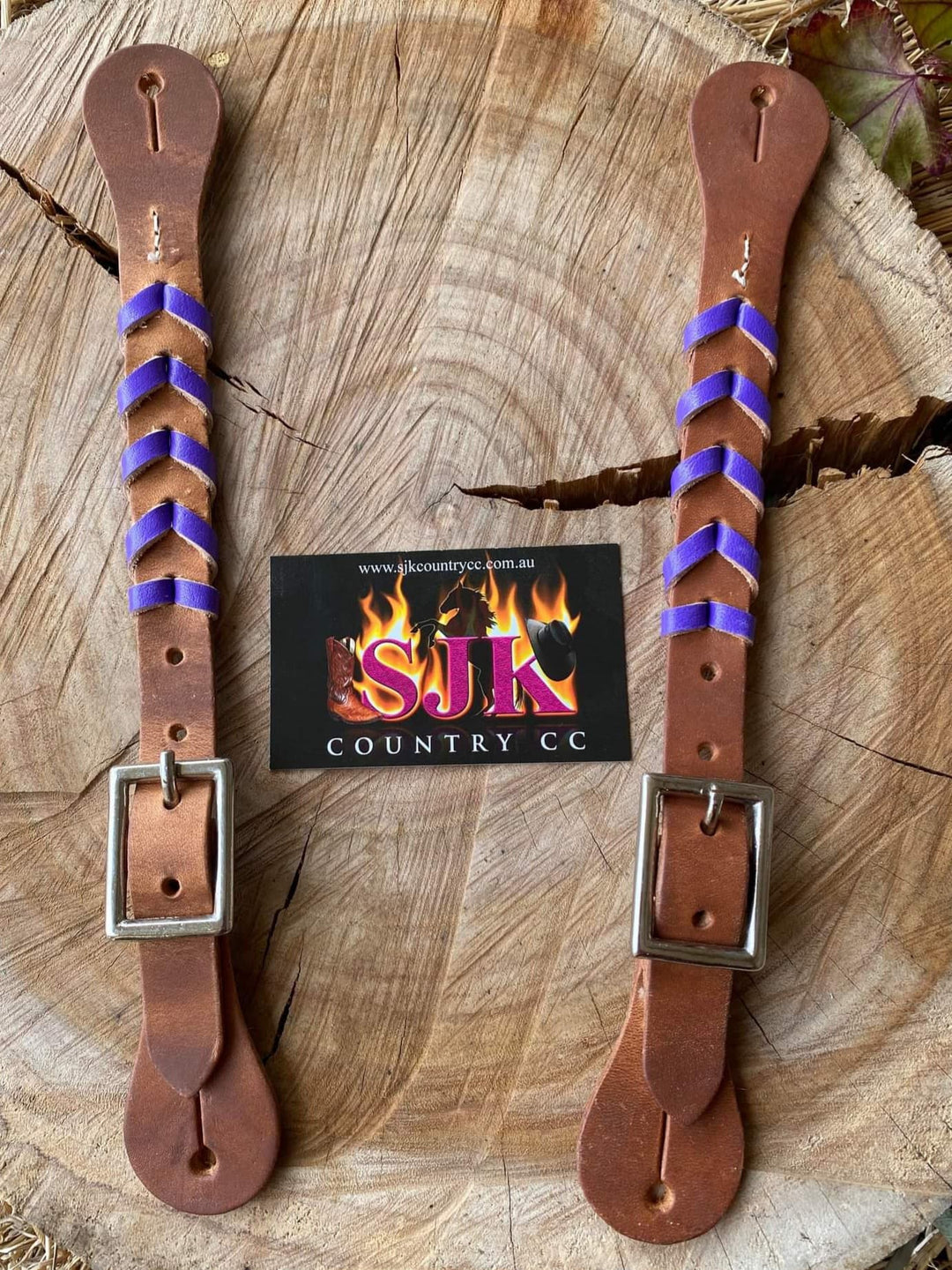 Strap - Ladies Size Harness Leather Spur Straps