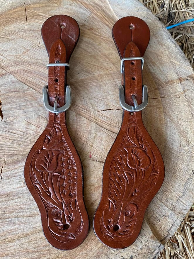 Strap - Ladies/ Youth Leather Spur Strap