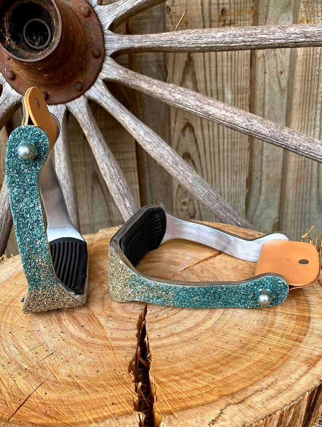 Stirrups - Glitter Embossed Western Oxbow