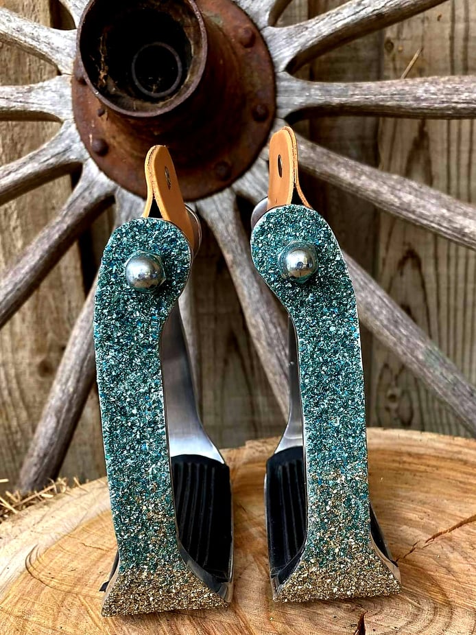 Stirrups - Glitter Embossed Western Oxbow