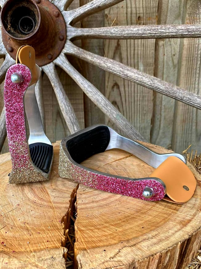 Stirrups - Glitter Embossed Western Oxbow