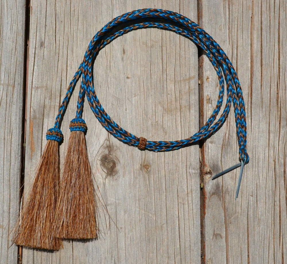 Genuine HH Stampede String Chestnut Aqua