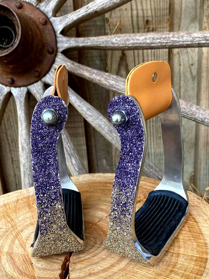Stirrups - Glitter Embossed Western Oxbow