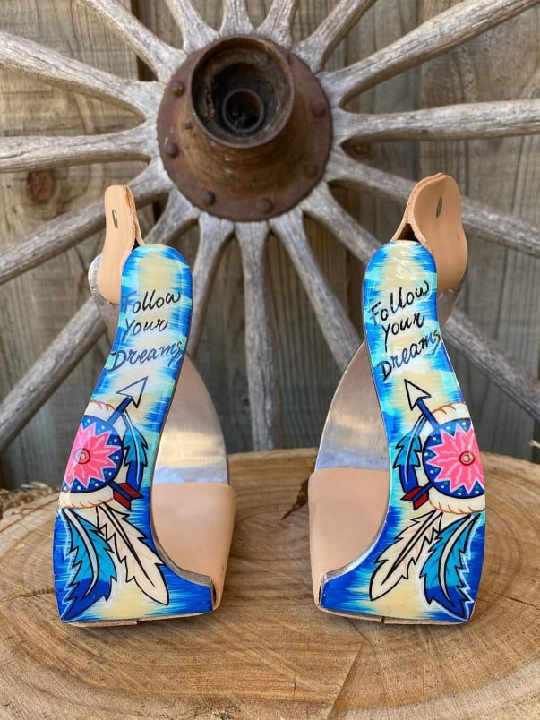 Stirrups - Angled Follow My Dream Dreamcatcher Print