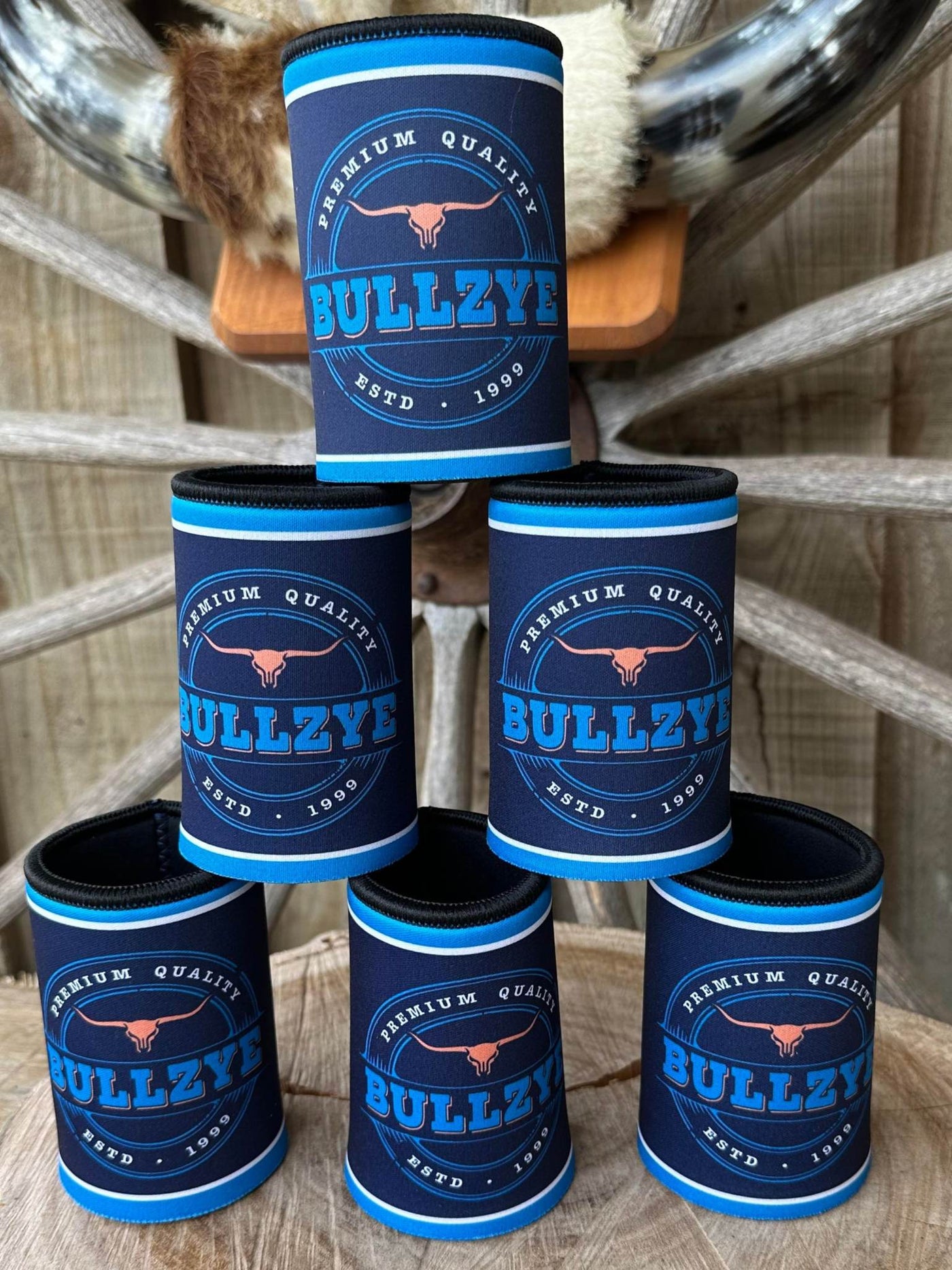 Bullzye -  Stubby Holder Cooler  Blue