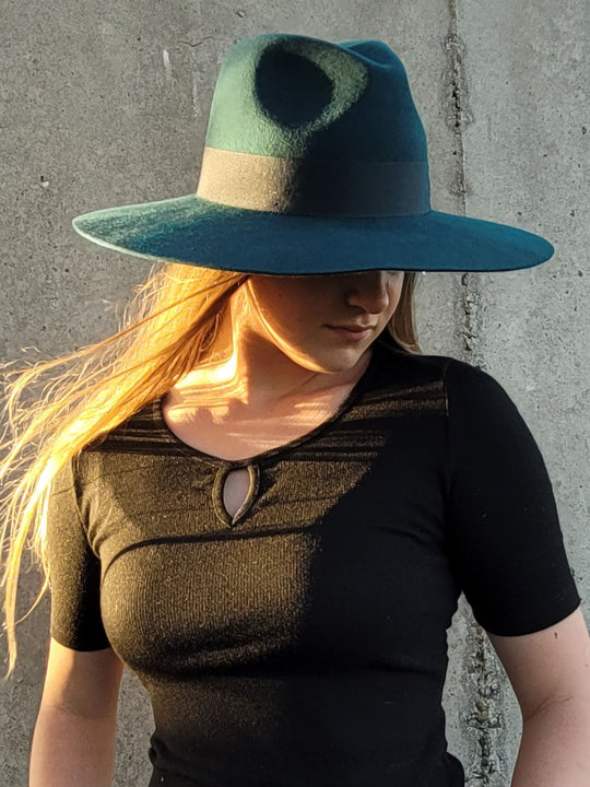 Thomas Cook Augusta Teal Felt Hat