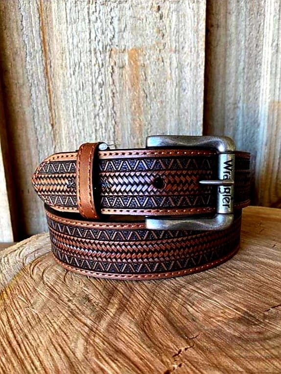 Wrangler Nepean Leather Belt Size 42"